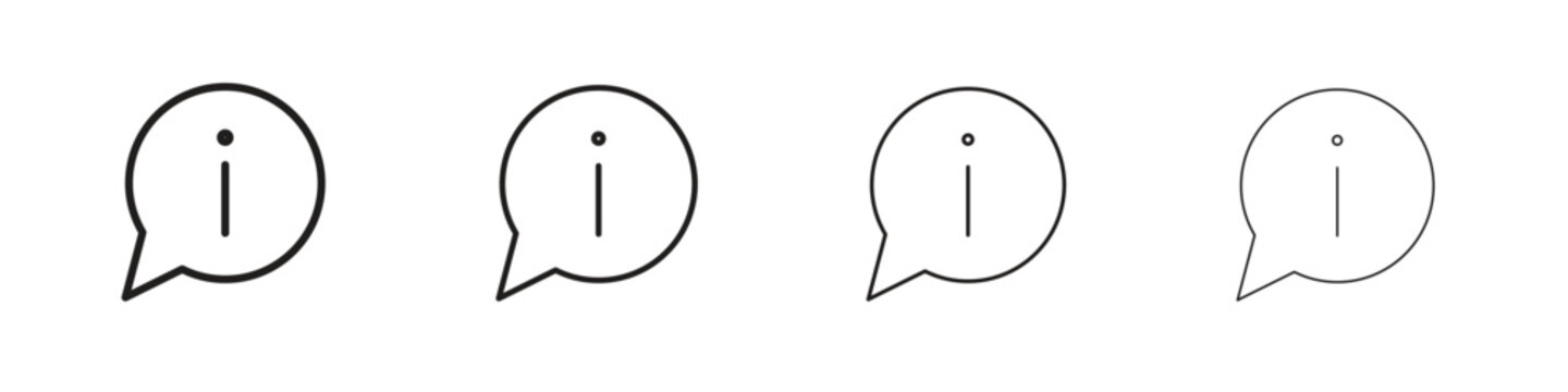 Info icon on white background. Modern simple icon vector illustration.
