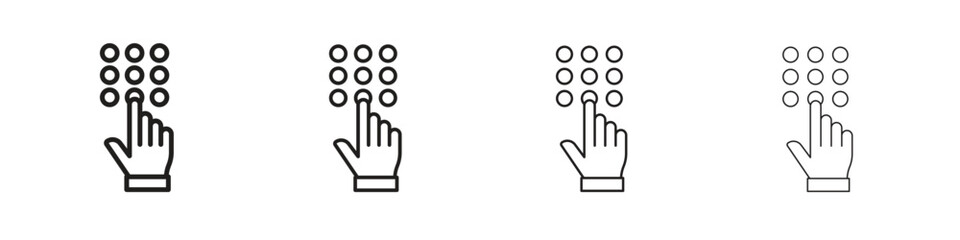 Keypad icon on white background. Modern simple icon vector illustration.