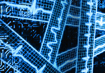 Microchip Technology. Modern technology background image. 