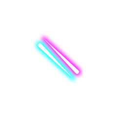 Turquoise And Pink Neon Lights Vector