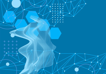 Scientific And Creative Brain background. Creative design background image.