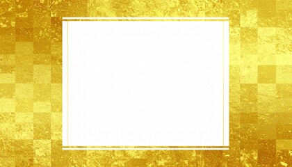 金の優雅な背景素材（お祝い、お正月、豪華なフレーム、壁紙）