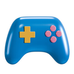 gamepad y2k 3d icon illustration
