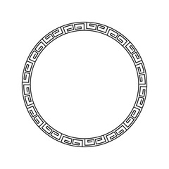 Decorative frame in greek style.	
	