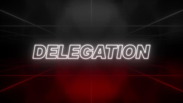 Delegation Text 80s Style &ndash; Retro Aesthetic Background