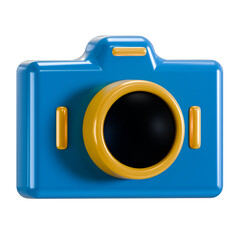 camera y2k 3d icon illustration