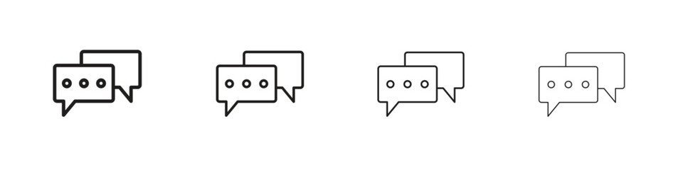 Naklejka premium Speech bubble icon on white background. Modern simple icon vector illustration.