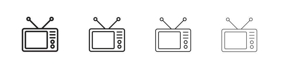 Obraz premium Television icon on white background. Modern simple icon vector illustration.