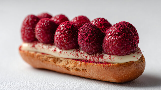 Raspberry Eclair Dessert