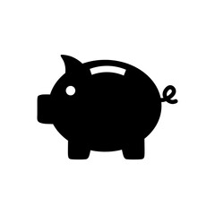 Piggy Bank Icon: Savings, Finance, Investment, and Financial Security