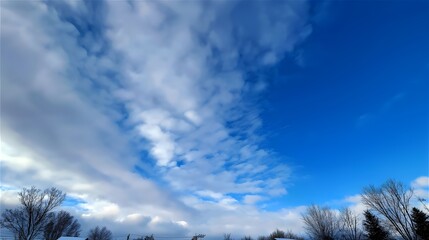 Renewal – Deep Blue Sky After Snowstorm