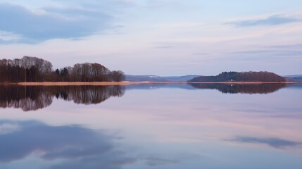 Serenity – Symmetric Reflection on Calm Lake