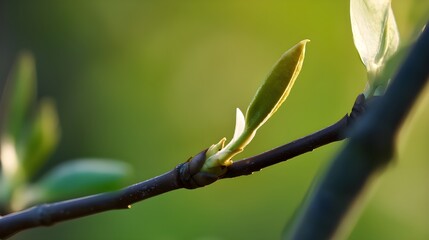 Growth – Tender New Branch Close-Up