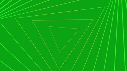 bright lime accented triangular lines create lively spiral with geometric energy