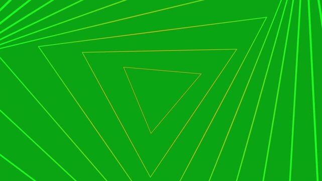 bright lime accented triangular lines create lively spiral with geometric energy