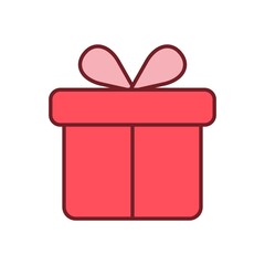 An illustration of a brightly colored Valentine's Day icon on a white background