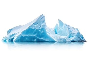 Iceberg border outdoors nature white background.
