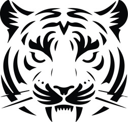 Obraz premium A simple icon of a tiger