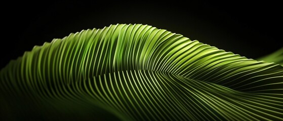 Lush Tropical Palm Leaf Background Detail