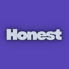 Be Honest Modern Typography Design