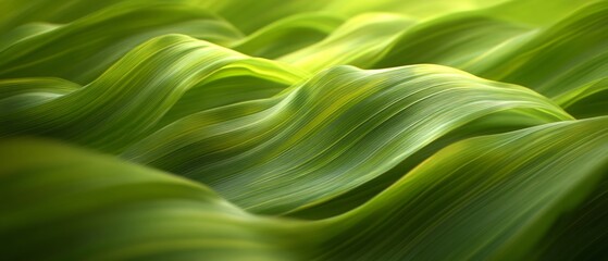 Vibrant Tropical Green Leaves Textured Background