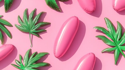 Vibrant Palm Inflatable Toy Pattern Design