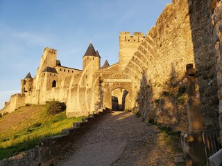 Obraz premium General view of Carcassonne Castle in France