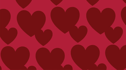 Romantic red heart pattern background for Valentine's Day designs and heartfelt projects, a beautiful symbol of love, perfect for expressing affection
