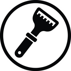 Silhouette cheese cutter kitchen tool icon simple vector Illustrator
