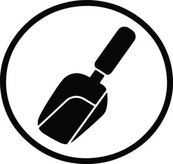 Silhouette scoop tool inside circle vector Illustrator