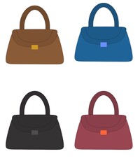 set of bags vector Illustration 