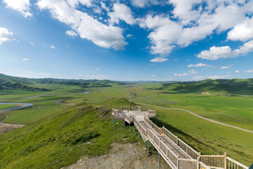 Manzetang Qianwan Wetland, Aba County, Aba Prefecture, Sichuan Province, China