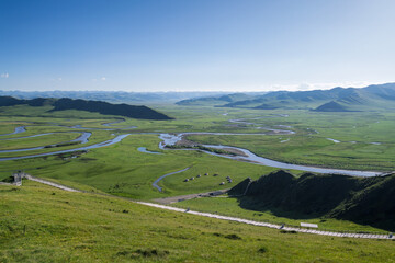 Manzetang Qianwan Wetland, Aba County, Aba Prefecture, Sichuan Province, China