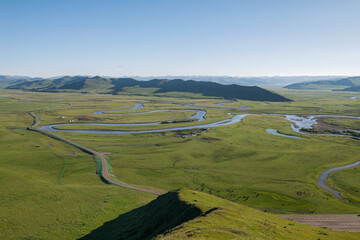 Manzetang Qianwan Wetland, Aba County, Aba Prefecture, Sichuan Province, China