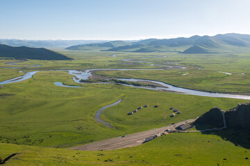 Manzetang Qianwan Wetland, Aba County, Aba Prefecture, Sichuan Province, China