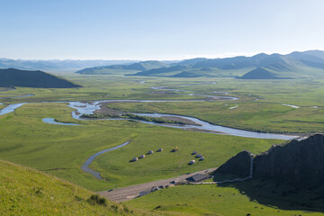 Manzetang Qianwan Wetland, Aba County, Aba Prefecture, Sichuan Province, China