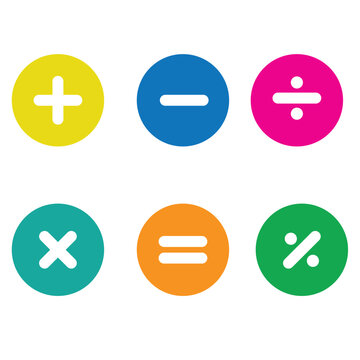 mathematical and calculation symbol  vector design