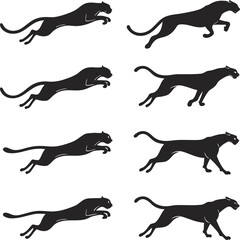 silhouettes of tiger