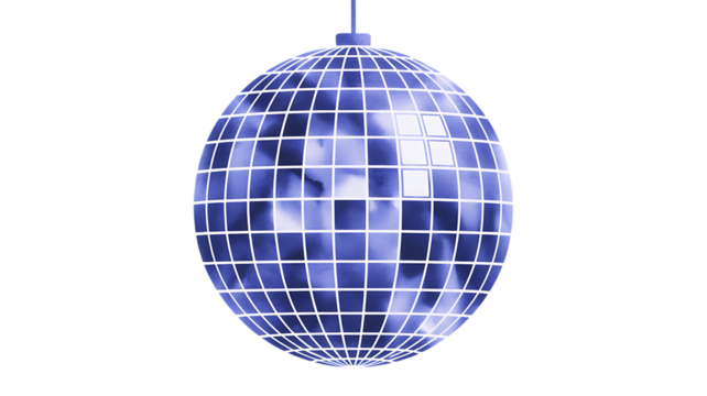 Vibrant Rainbow Disco Ball PNG – Transparent Festive Graphic for Pride, Parties, Social Media & Event Branding.