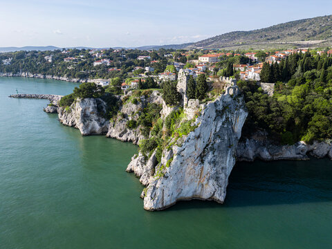 ruins of Duino castle, friuli north of italy