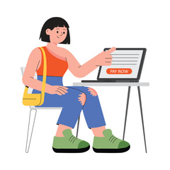 Fototapeta premium E-Commerce Checkout Vector illustration EPS 10 File