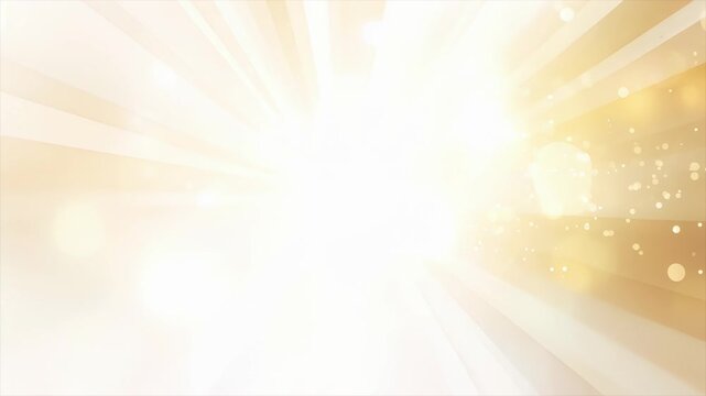 輝く金色の光が広がる空間 パン右移動