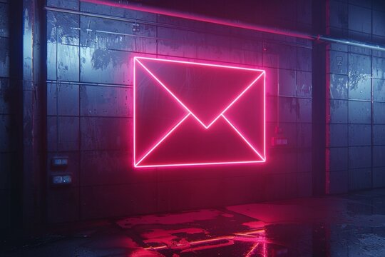 selective focus on deceptive email alert on screen