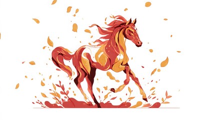 Chinese New Year Red Horse of Fire A Symbol of the Red Shio Year and the Religion of the East