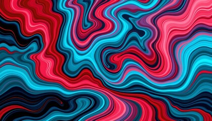 Obraz premium Vibrant Cosmic Abstract Art with Dynamic Motion