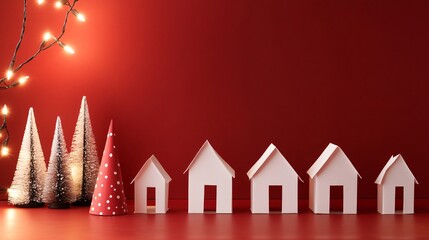 Cozy homes lit by LED string lights