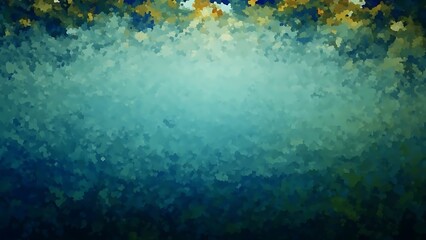 Obraz premium Abstract Mosaic Background with Gradient of Blues and Greens Artistic Texture