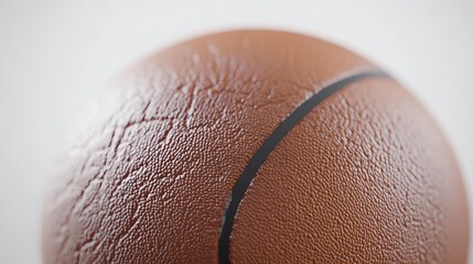 Close-up of a textured basketball surface.