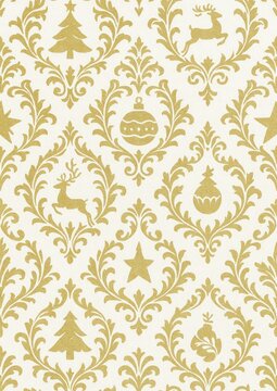 Elegant festive gold pattern.