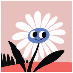 pink flower on a white background